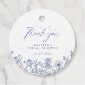 Iets blauw voor ik Vrijgezellenfeest doe Bedankjes Labels (Voorkant)