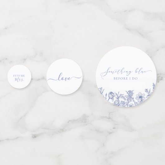 Iets blauw voor ik Vrijgezellenfeest doe Confetti (Voorkanten)