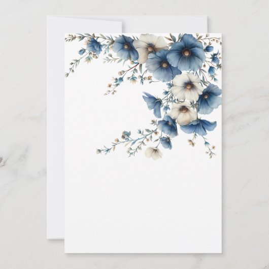 Iets blauw voor ik Vrijgezellenfeest doe Kaart (Achterkant)