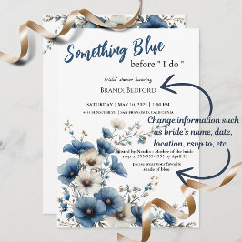 Iets blauw voor ik Vrijgezellenfeest doe Kaart