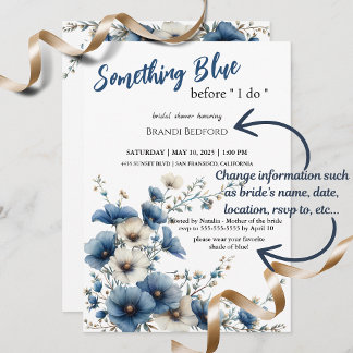 Iets blauw voor ik Vrijgezellenfeest doe Kaart