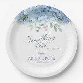 Iets blauw voor ik Vrijgezellenfeest doe Papieren Bordje (Voorkant)