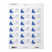 Iets blauw voor ik Vrijgezellenfeest maak Etiket (Full Sheet)