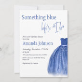 Iets blauw voor ik Vrijgezellenfeest maak Kaart (Voorkant)