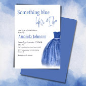 Iets blauw voor ik Vrijgezellenfeest maak Kaart