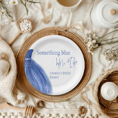 Iets blauw voor ik Vrijgezellenfeest maak Papieren Bordje