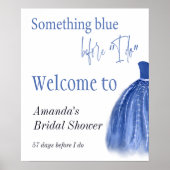 Iets blauw voor ik Vrijgezellenfeest maak Poster (Voorkant)