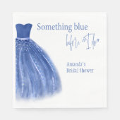 Iets blauw voor ik Vrijgezellenfeest maak Servet (Voorkant)