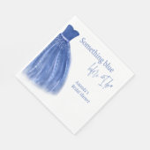 Iets blauw voor ik Vrijgezellenfeest maak Servet (Hoek)