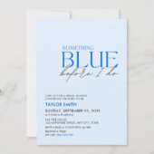 Iets blauw voor ik Vrijgezellenfeest Modern doe Kaart (Voorkant)