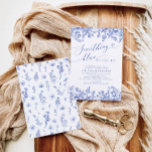 Iets blauw voor ik Vrijgezellenfeest uitnodig Kaart<br><div class="desc">Zet de toon voor een mooi vrijgezellenfeest met de "Something Blue Before I Do" uitnodiging. Deze elegante uitnodiging is ontworpen om de essentie van de speciale dag van de bruid vast te leggen met een vleugje traditioneel "iets blauw". De delicate blauwe bloemenaccenten creëer geven een gevoel van romance en verfijning,...</div>