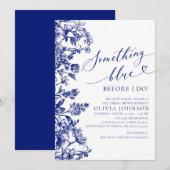 Iets blauw voor ik Vrijgezellenfeest uitnodig Kaart (Voorkant / Achterkant)