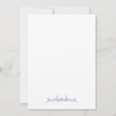 Iets blauw voor ik Vrijgezellenfeest uitnodigen Kaart (Achterkant)