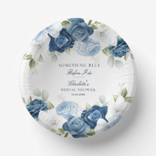 Iets Blauw voor mijn Bloemrijke Bruidsdouche Papieren Kommen