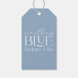 Iets Blauw voor mijn Bruidsfeest Cadeaulabel