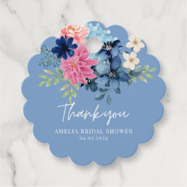 Iets blauw voor mijn bruidsmeisjes cadeautje bedankjes labels