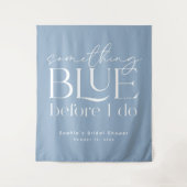 Iets Blauw voor mijn Bruiloftsfeest Wandkleed (Voorkant)