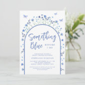 Iets blauw voordat ik Arch Vrijgezellenfeest doe Kaart (Staand voorkant)