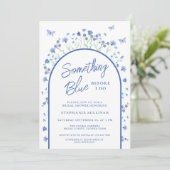 Iets blauw voordat ik Arch Vrijgezellenfeest doe Kaart (Staand voorkant)