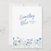 Iets blauw voordat ik Arch Vrijgezellenfeest doe Kaart (Achterkant)