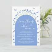 Iets blauw voordat ik Arch Vrijgezellenfeest doe Kaart (Staand voorkant)