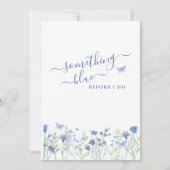 Iets blauw voordat ik Arch Vrijgezellenfeest doe Kaart (Achterkant)