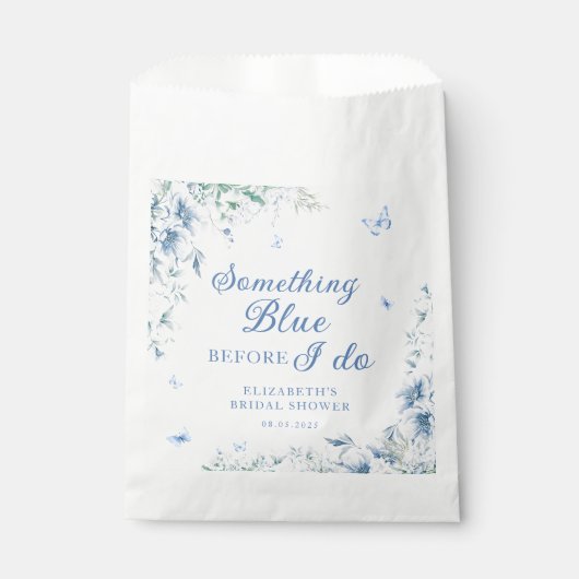 Iets blauw voordat ik blauw chique Vrijgezellenfee Bedankzakje (Voorkant)