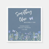 Iets blauw voordat ik blauw Vrijgezellenfeest doe Servet (Voorkant)