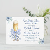 IETS BLAUW VOORDAT IK BLOEMEN VRIJGEZELLENFEEST DO KAART (Staand voorkant)