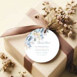 Iets blauw voordat ik bloemenVrijgezellenfeest doe Bedankjes Labels