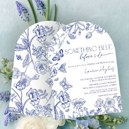 Iets blauw voordat ik bloemenVrijgezellenfeest doe Kaart