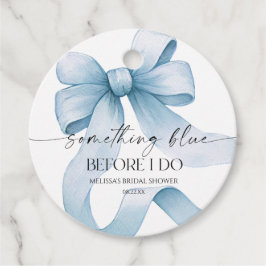 Iets blauw voordat ik Blue Bow Vrijgezellenfeest d Bedankjes Labels