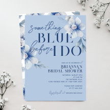 Iets blauw voordat ik Blue Flower Bridal doe
