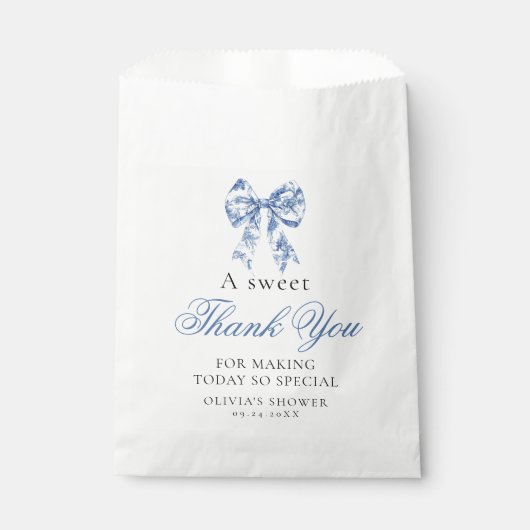 Iets blauw voordat ik bruids doe Dank u gunsten Bedankzakje (Voorkant)