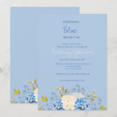 Iets blauw voordat ik bruids uitnodiging doe (Voorkant / Achterkant)