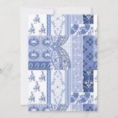 Iets blauw voordat ik bruids uitnodiging doe (Achterkant)