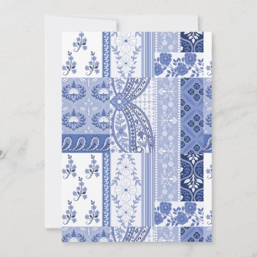 Iets blauw voordat ik bruids uitnodiging doe (Achterkant)