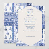 Iets blauw voordat ik bruids uitnodiging doe (Voorkant / Achterkant)