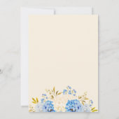 Iets blauw voordat ik bruidsuitnodiging doe kaart (Achterkant)