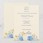 Iets blauw voordat ik bruidsuitnodiging doe kaart (Voorkant / Achterkant)