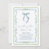 Iets blauw voordat ik buig Vrijgezellenfeest Kaart (Voorkant)