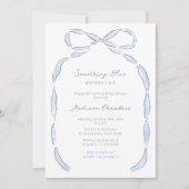 Iets blauw voordat ik buig Vrijgezellenfeest Kaart (Voorkant)