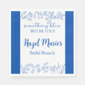 Iets blauw voordat ik chique lunchservetten doe servet (Voorkant)