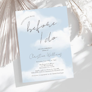 Iets blauw voordat ik Cloud Vrijgezellenfeest doe Kaart