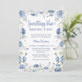 Iets blauw voordat ik dat doe, Vrijgezellenfeest Kaart (Staand voorkant)