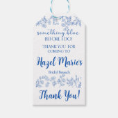 Iets blauw voordat ik doe chique  gunst & cadeaulabel (Voorkant)