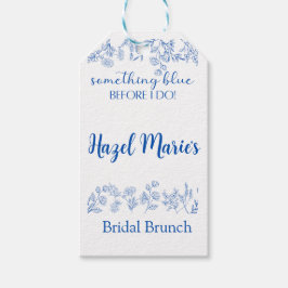 Iets blauw voordat ik doe chique  gunst & cadeaulabel