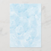 Iets blauw voordat ik douche Vrijgezellenfeest Menu (Achterkant)