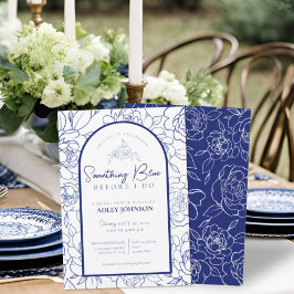 Iets blauw voordat ik elegant Vrijgezellenfeest do Kaart