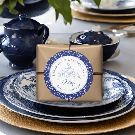 Iets blauw voordat ik elegant Vrijgezellenfeest do Ronde Sticker